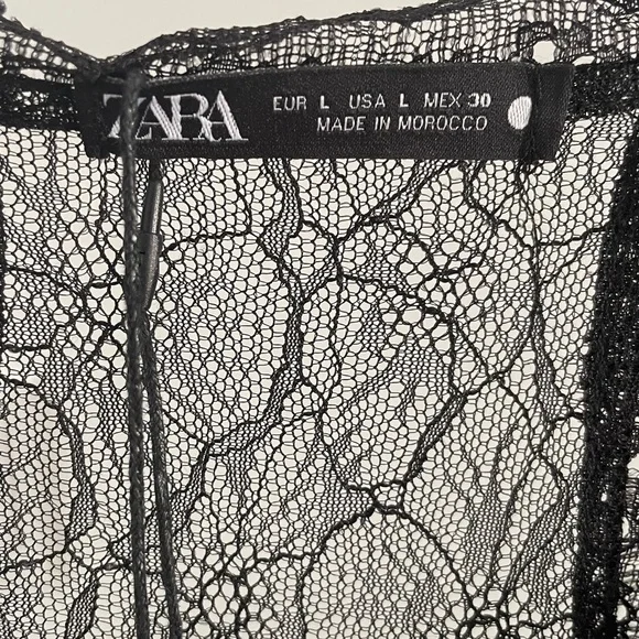 Zara - Sequin Motel Rock Tank with Lace Trim - Size L - NWT - Picture 5 of 5